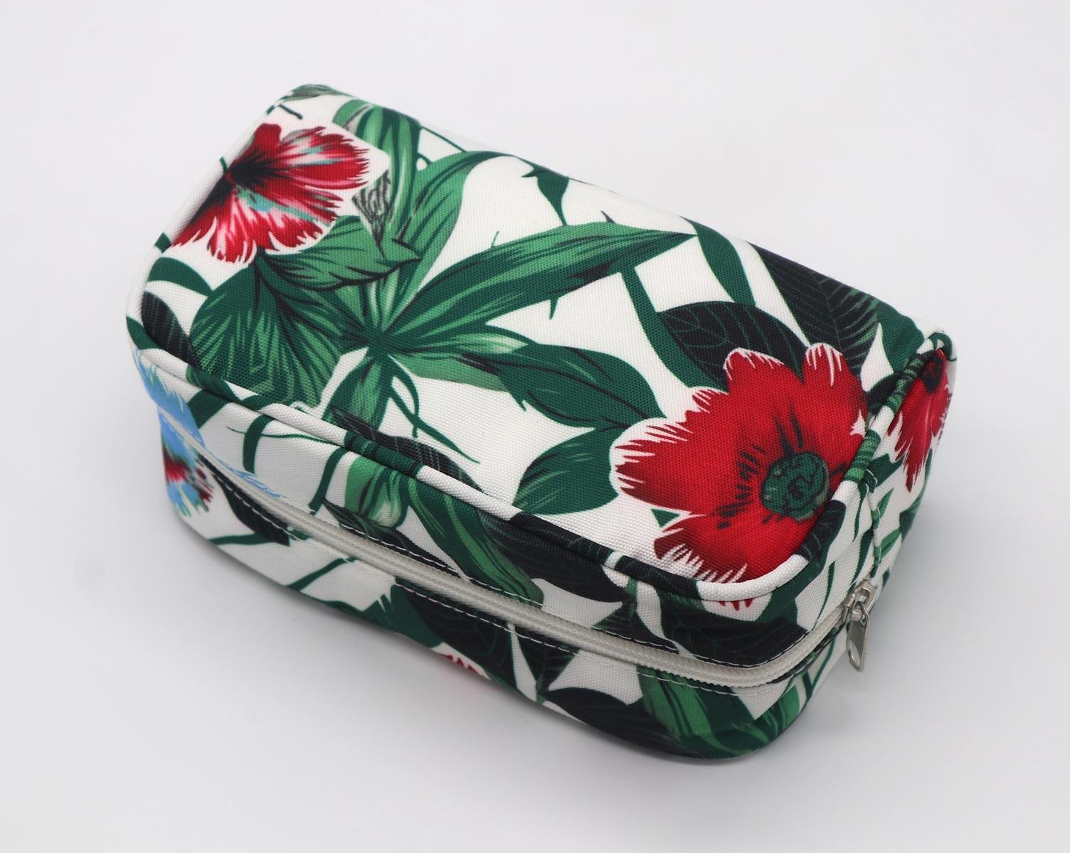Polyester promotion gift beauty women cosmetic bags with full prints  5