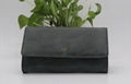 High quality PU Nubock beauty lady clutch handbag with removable metal strap  1