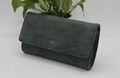 High quality PU Nubock beauty lady clutch handbag with removable metal strap  3