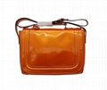 Bright PU high quality lady message shoulder bag with pockets