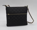 Nylon quilted fashion beauty women's multifunction shoulder bag w/ three straps