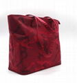 Beauty ladies nylon camouflage waterproof tote bag in garnet colour  2