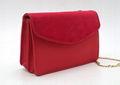 Cross pattern PU beauty ladies handbag with long detachable strap 