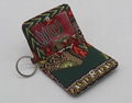 Ankara quilted cotton fashion foldable cardholder with metal ring  2