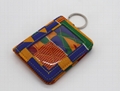 Ankara printed cotton foldable card holder for women