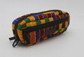 Ankara printed cotton with diamond quilted stylish pencil pouch