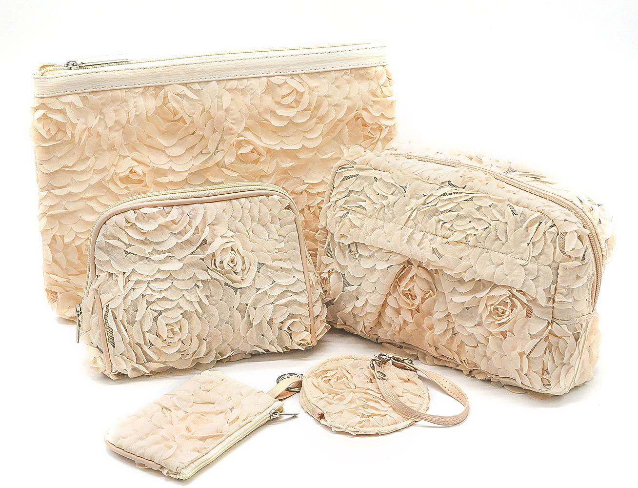 Clear PVC covered with lace fantastic large size lady clutch bag 5