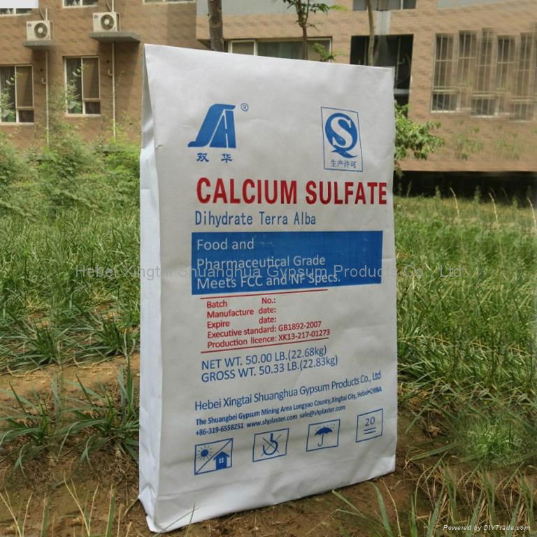 calcium sulphate dihydrate food grade terra alba