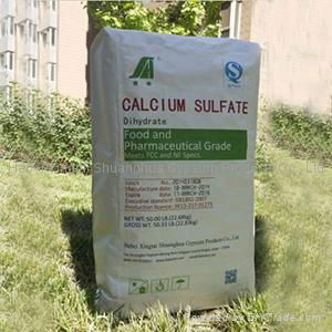 calcium sulfate equation terra alba for food