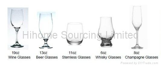 Wine Glass/ Beer Glass /Stemless Glass /Whisky Glass /Champagne Glass