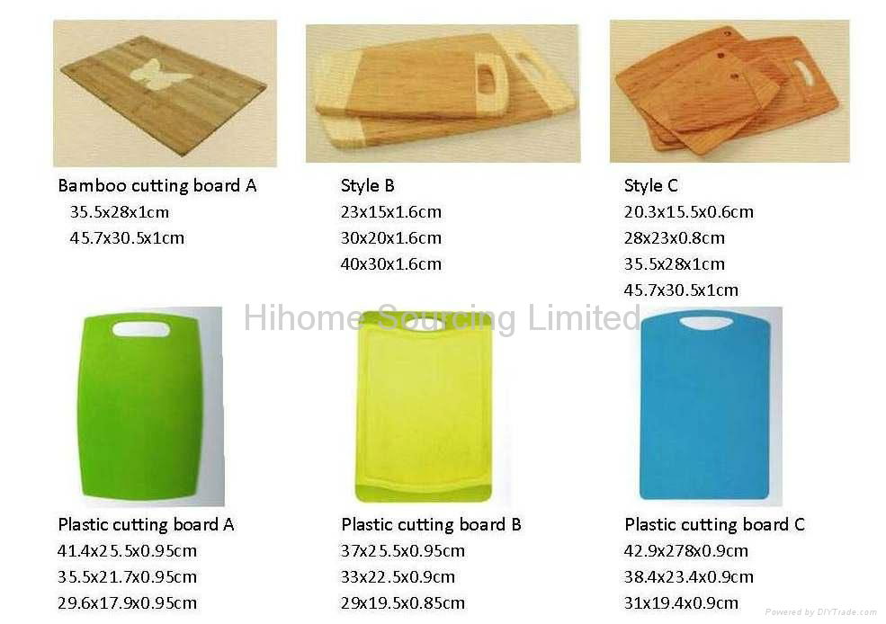 Cutting board- bamboo, plastic