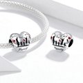 925 Sterling Silver Family Charm Thanksgiving heart-shaped DIY Bracelet Accessor
