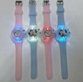 Wholesale Custom Cartoon Anpanman 7 Color Light Up Watches For Kids