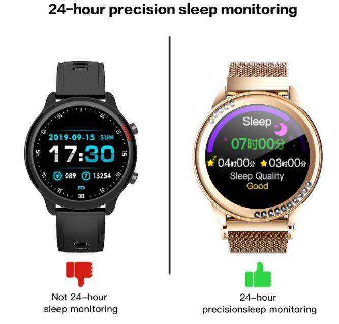 Fashion Automatic Heart Rate 24-Hour Precision Sleeping Monitoring IP67 Smart Wa 4