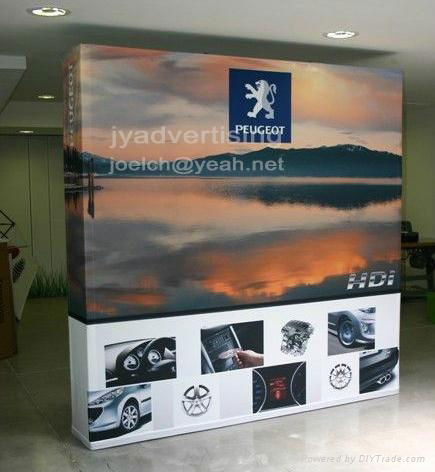 Stretch Fabric POP up Display Backdrop, 10ft Straight Booth (free shipping)