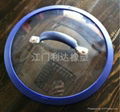 silicone glass lid with drain hole 2
