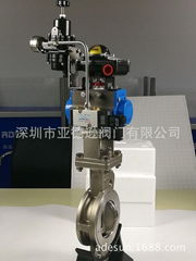 pneumatic Stainless steel butterfly valve