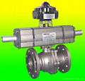 Two sections stainless steel304/316 full bore flange ball valve