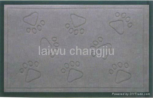 100% polyester nonwoven needle punched PVC floor mat  4