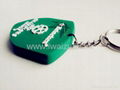 Two-sided LOGO PVC Keychains 4