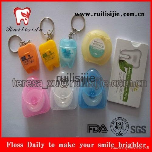 Credit Card Dental Floss 20meter wax  mint flavor with personal logo print 3