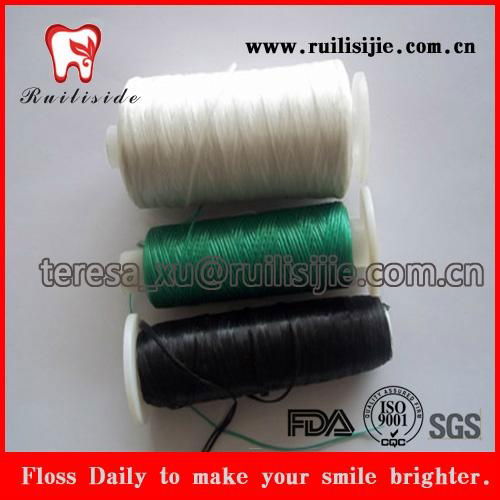 Nylon ptfe polyester uhmwpe floss thread Dental Floss Spool dental refill 3