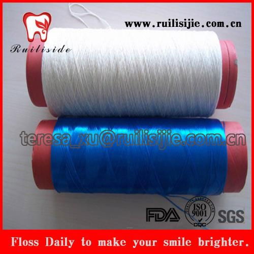 Nylon polyester ptfe teflon dental floss thread yarn for dental floss produce 3