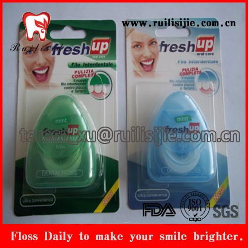 triangle shape gifts for dental promotion dental floss triangle shape container 2