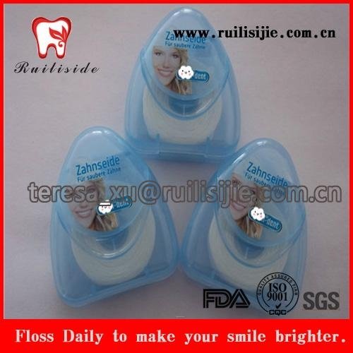 triangle shape gifts for dental promotion dental floss triangle shape container 5