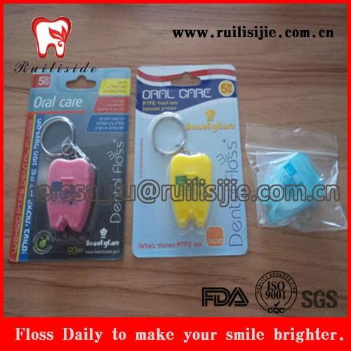 Christmas stickers dental flosser toothshaped plastic floss case 2