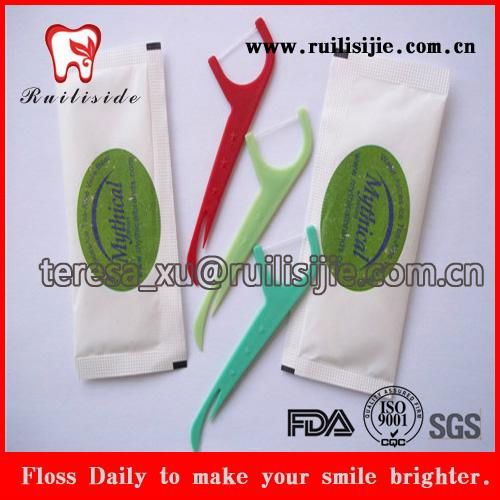 Dentist gifts Dental floss pick in individual package with Customized Brand Logo 2