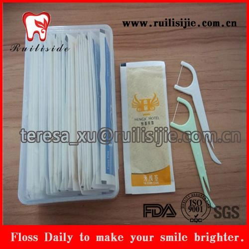 Dentist gifts Dental floss pick in individual package with Customized Brand Logo 5