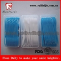 Plastic box packed dental floss picks