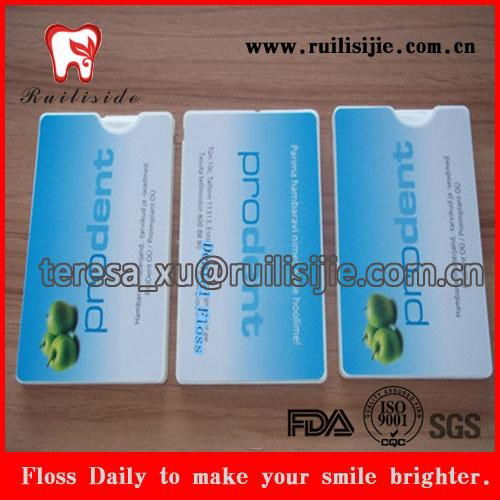 credit card dental floss tool print customized business information logo 5