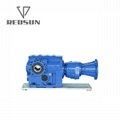 K series helical bevel right angle special reducer for plastic machinery 