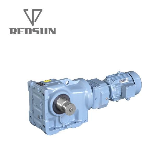 Helical Bevel Geared Motor With Input Solid Shaft 2
