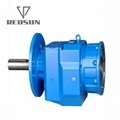 R series helical input solid gearmotor gearbox units reducer 4