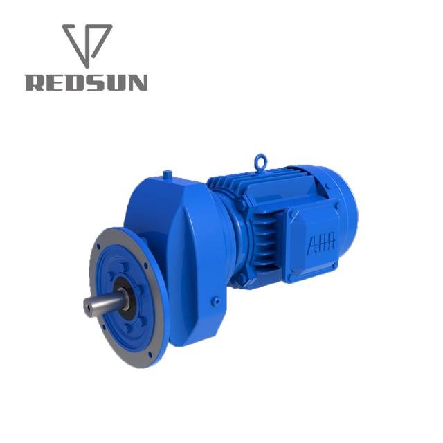 R series single stage helical gearbox gearmotor gear reducer 1