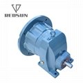R series single stage helical gearbox gearmotor gear reducer 6