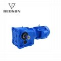 Helical gear K series solid input gearbox with motor