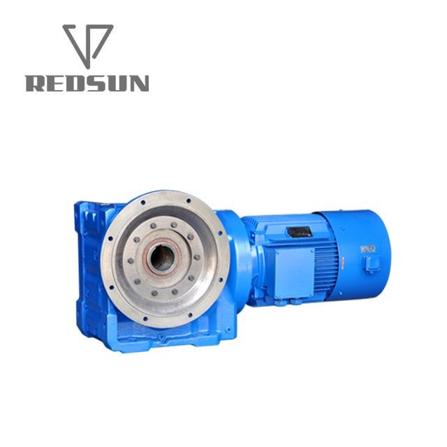 K bevel helical gearbox right angle bevel gear reducer with IEC flange 7