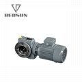  SAF series helical worm hollow shaft gear box with flange output