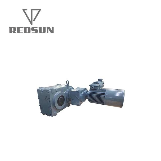 F series parallel helical shaft gearbox with electric gear motor 3