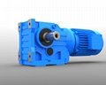 K helical bevel right angle gearbox