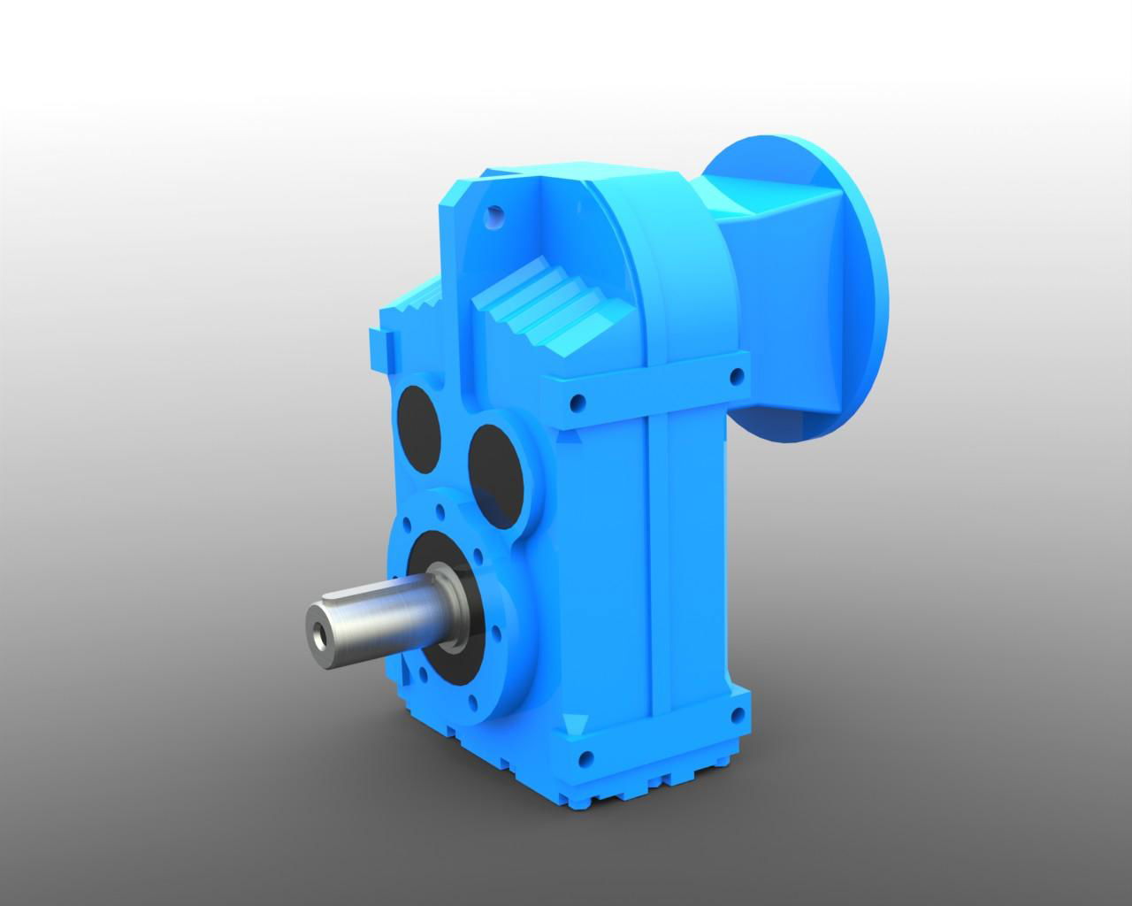 FAF vertical flange mounted helical parallel shaft gear box 2