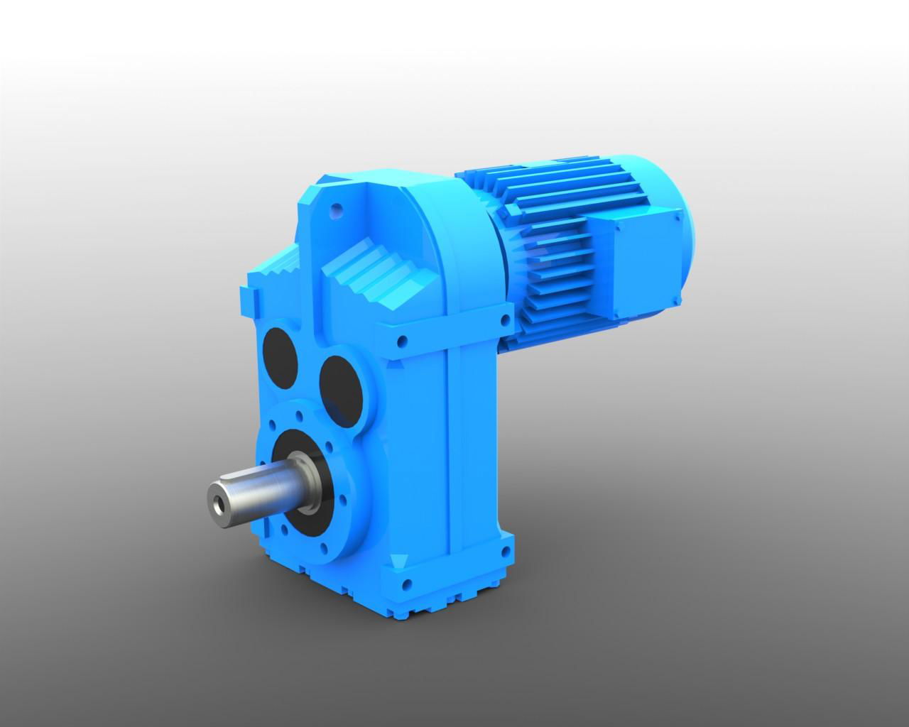 FAF vertical flange mounted helical parallel shaft gear box 3