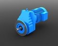 RF vertical type helical gearbox with