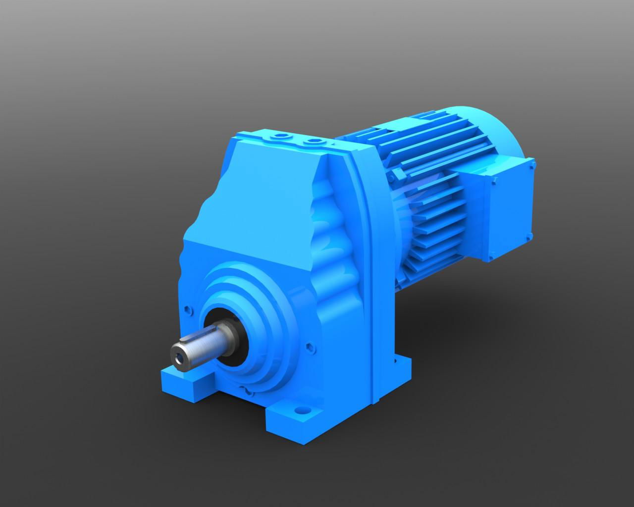 RX single stage helical gearbox without motor 2