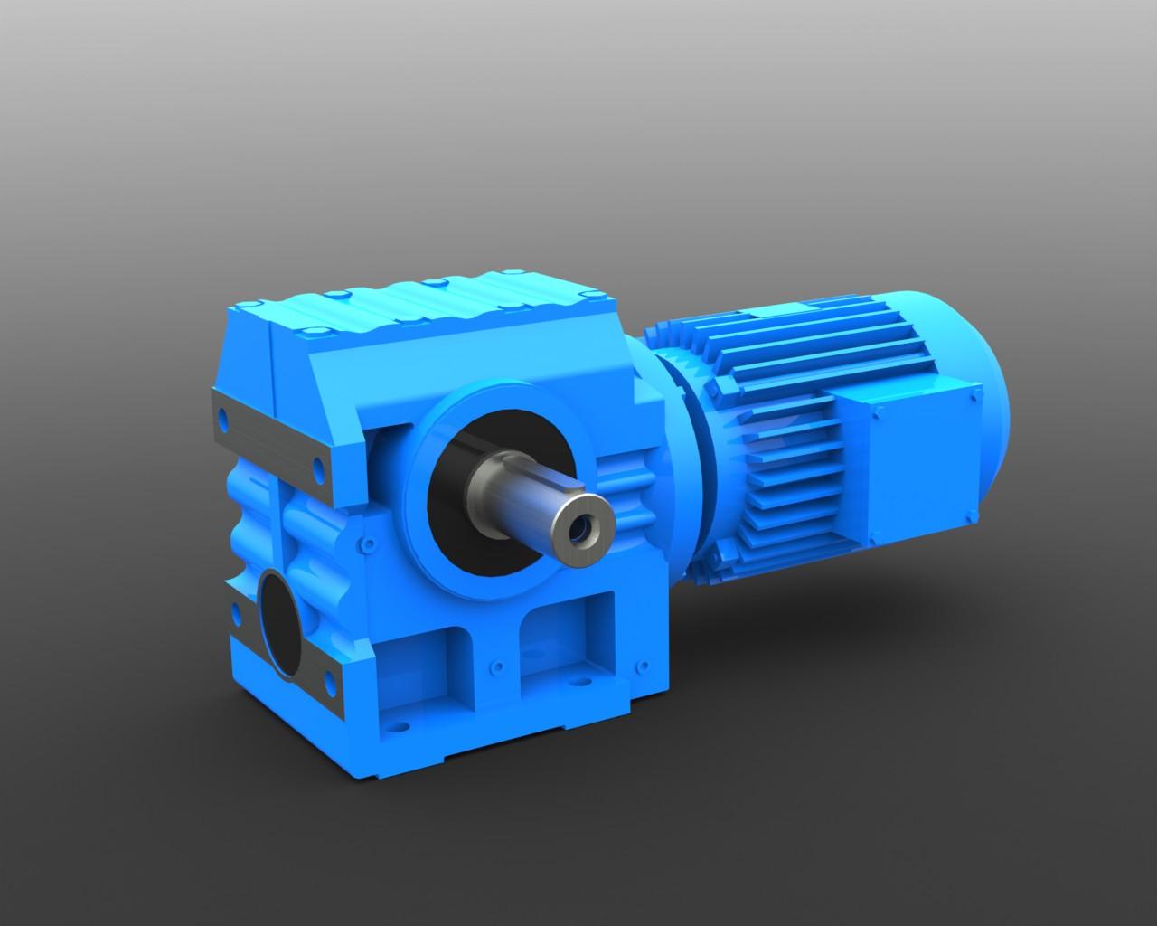  S series helical worm gearbox with solid shaft output 4