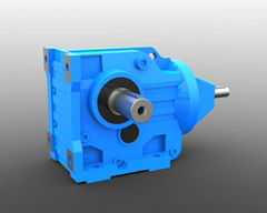 K series right angle output helical gear reducer/ gearbox for foam press compact